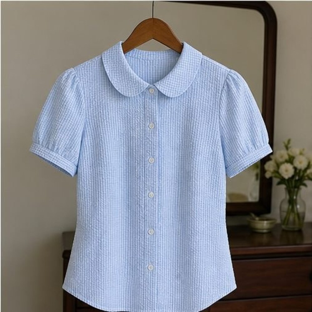 Rust Puff Sleeve Top
